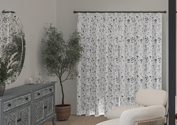 Floral Whimsy, Night Time - Made to Measure Curtains - Image 7